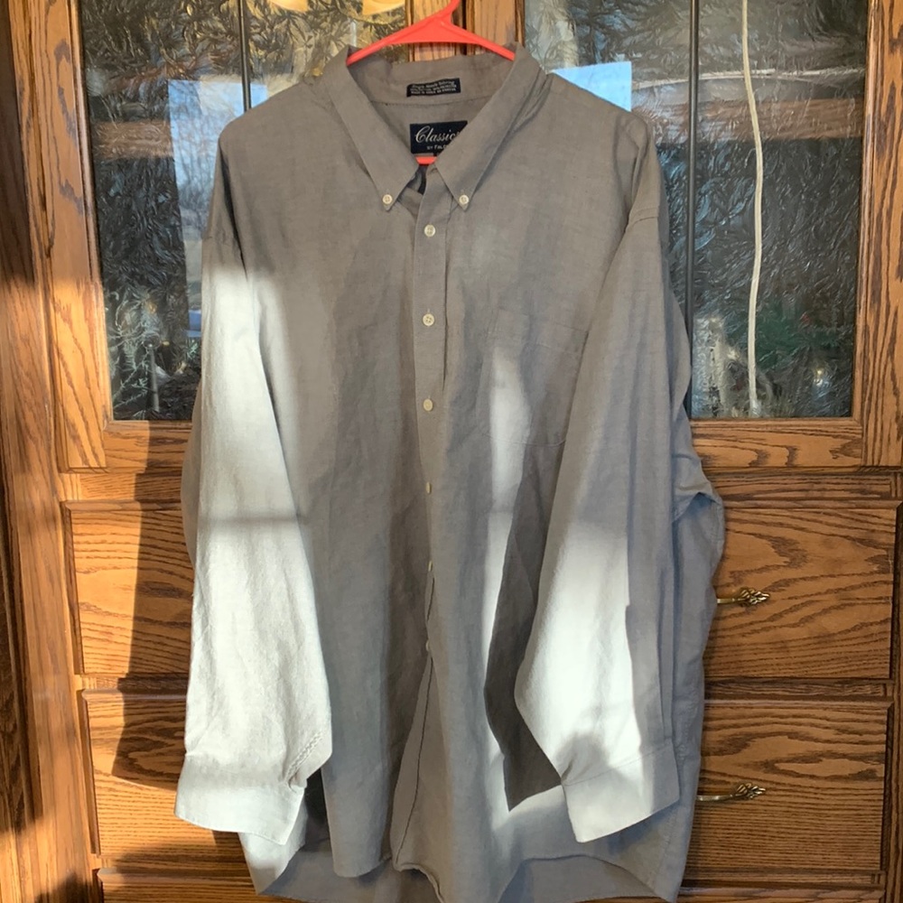 Big and tall long sleeve shirt